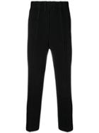 Homme Plissé Issey Miyake Pleated Straight-leg Trousers - Black