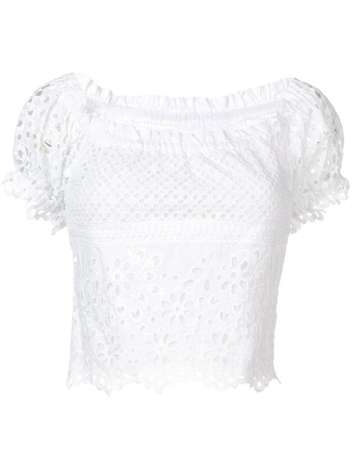 Temptation Positano Embroidered Summer Top - White