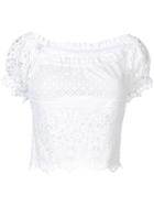 Temptation Positano Embroidered Summer Top - White