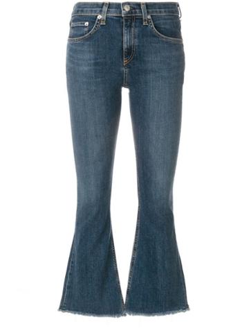 Rag & Bone /jean Crop Flare Jeans - Blue