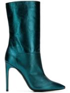 Pollini Pointed Toe Boots - Blue