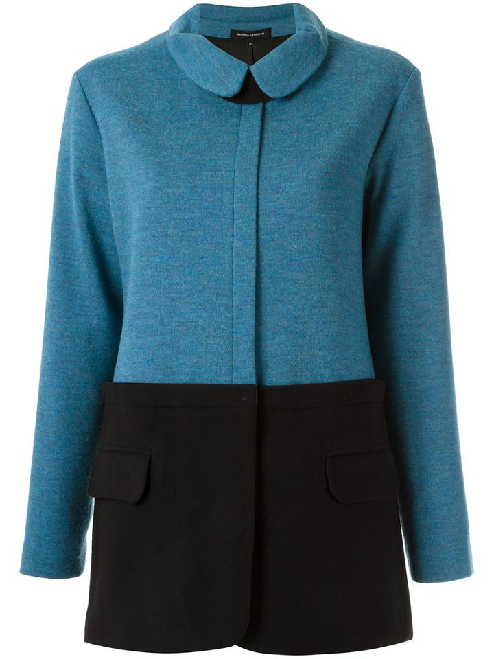 Gloria Coelho - Bi-colour Jacket - Women - Wool - Gg, Blue, Wool