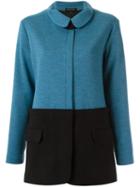 Gloria Coelho - Bi-colour Jacket - Women - Wool - Gg, Blue, Wool