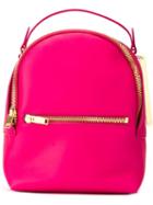 Sophie Hulme Mini Wilson Backpack, Pink/purple, Calf Leather