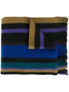 Ps By Paul Smith Striped Scarf, Virgin Wool