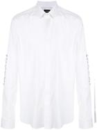 Les Hommes Lace Up Detailed Shirt - White