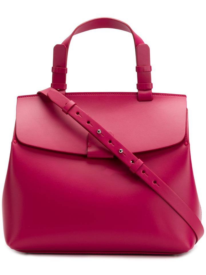 Nico Giani Large Square Tote - Pink & Purple