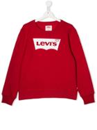 Levi's Kids Teen Printed Logo Sweater - Red