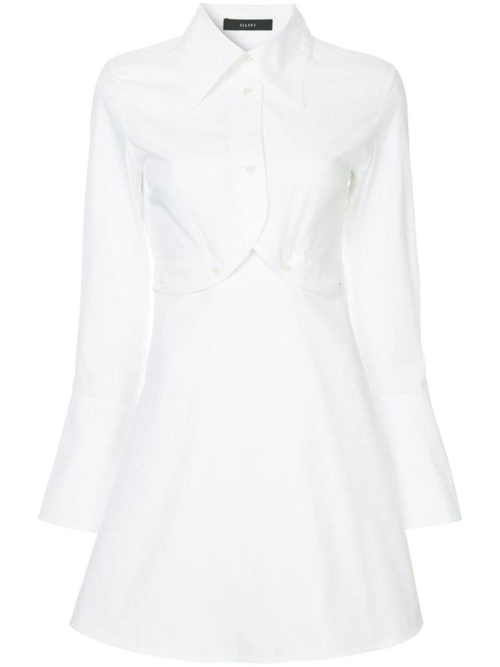 Ellery Double Helix Shirt Dress - White