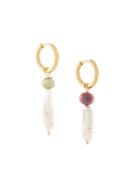 Sandralexandra Michi Long-pearl Drop Earring - Gold