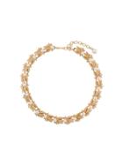 Susan Caplan Vintage 1960s Leaf Link Necklace - Gold