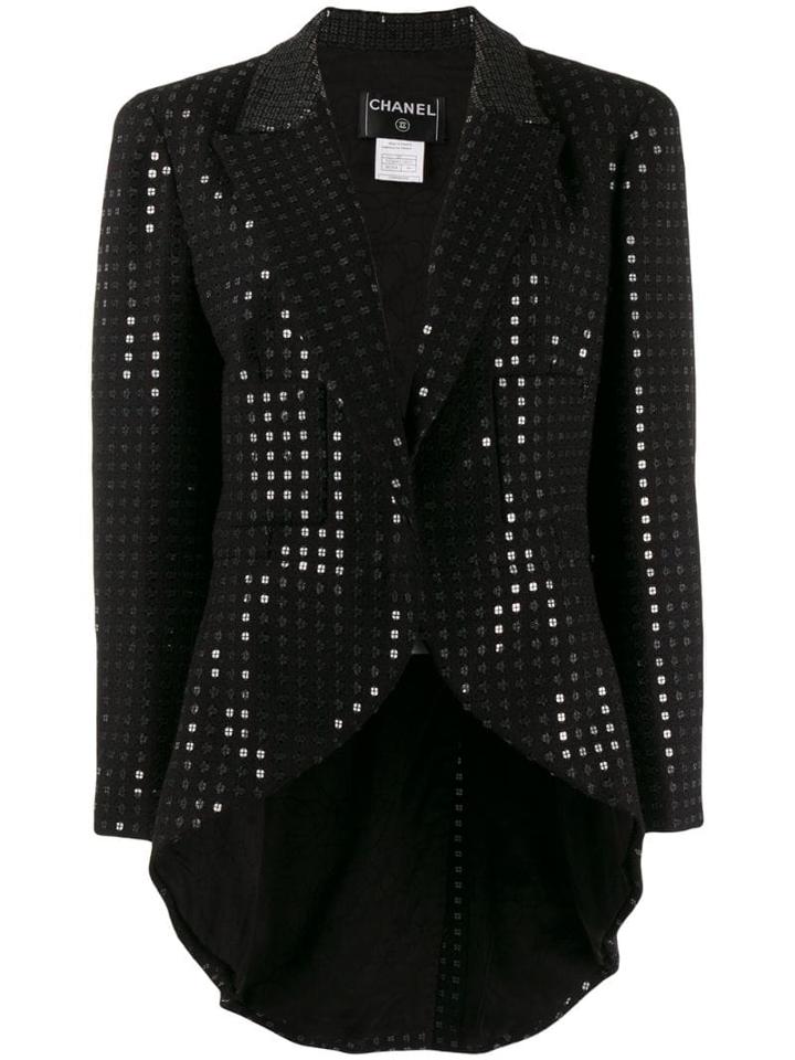 Chanel Pre-owned 2002 Sequin Jacket - Black