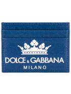 Dolce & Gabbana Logo Print Card Holder - Blue