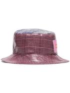 Natasha Zinko Metallic Check Print Bucket Hat - Pink