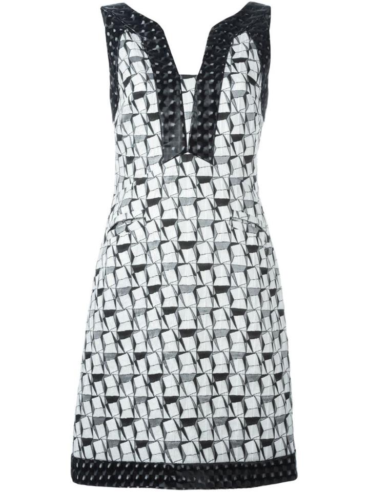 Chanel Vintage Geometric Jacquard Dress