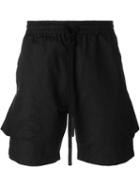 Lost & Found Ria Dunn Drawstring Shorts, Men's, Size: Large, Black, Cotton/polyamide/resin