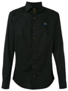 Vivienne Westwood Man High Neck Shirt, Men's, Size: 48, Black, Cotton/spandex/elastane