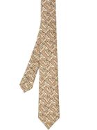 Burberry Classic Cut Monogram Print Silk Tie - Brown