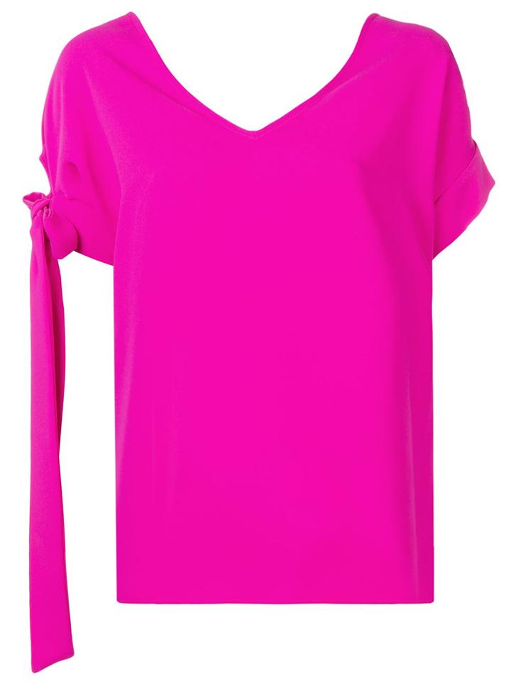 P.a.r.o.s.h. Side Bow Detail Blouse - Pink