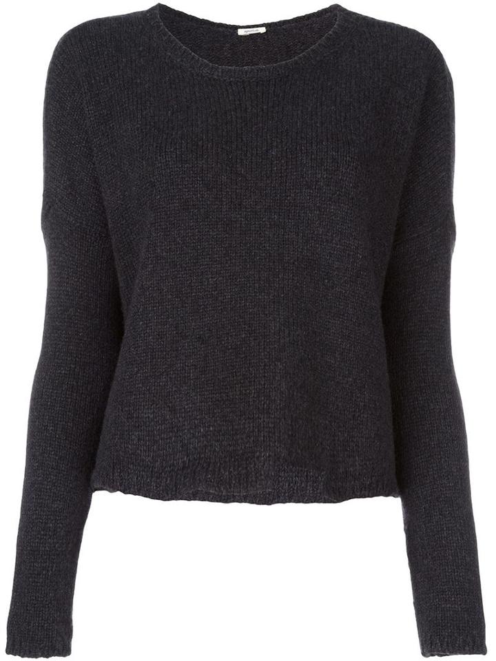 Apuntob - Round Neck Jumper - Women - Cashmere - S, Women's, Grey, Cashmere