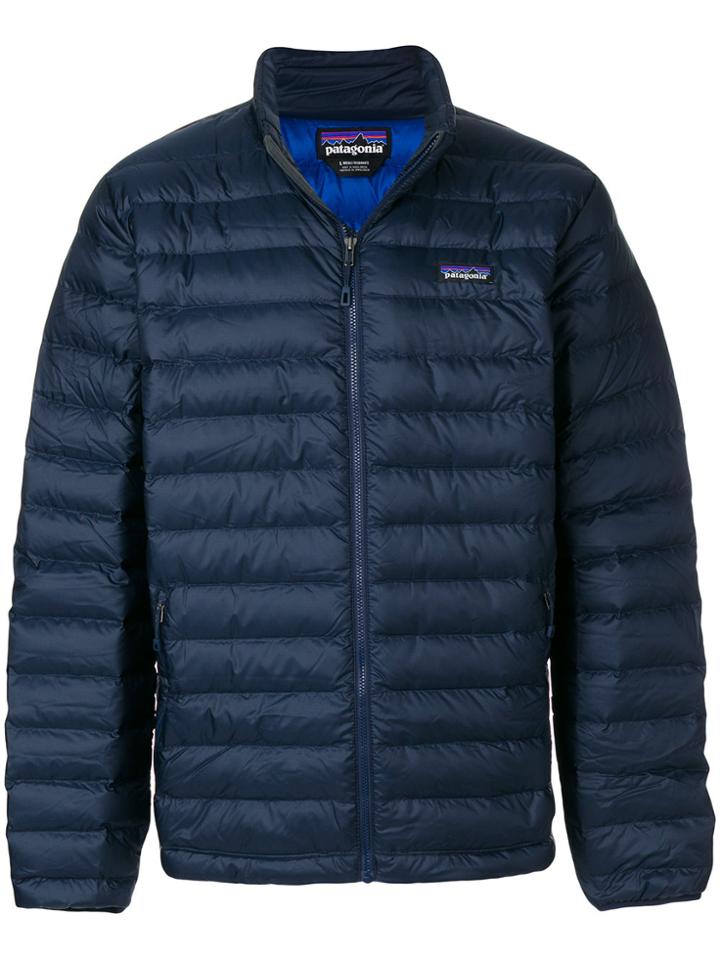 Patagonia Slim-fit Zip Up Coat - Blue