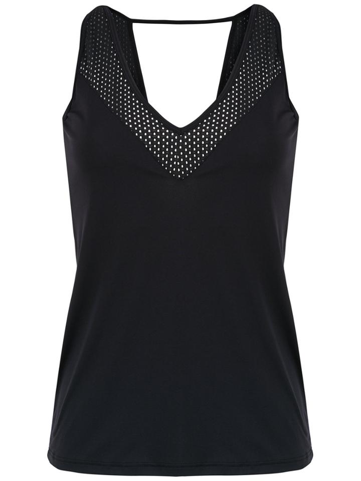 Track & Field Vinil Tank Top - Black