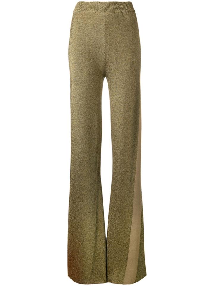 Sonia Rykiel Flared Leg Trousers - Gold