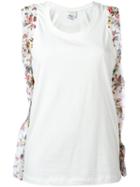 3.1 Phillip Lim Ribbon-trimmed Tank Top, Women's, Size: Medium, White, Cotton/silk/viscose/spandex/elastane