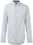 Michael Kors Dots Print Shirt, Men's, Size: Xxl, Blue, Cotton