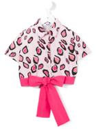 Msgm Kids Leopard Print Shirt, Girl's, Size: 10 Yrs, Pink/purple