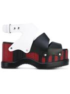 Proenza Schouler Colour Block Platform Sandals - Black