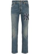 Gucci Ny Yankees Slim-fit Jeans - Blue