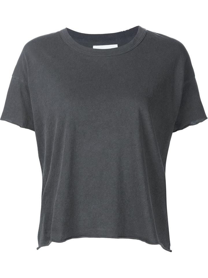 The Great Plain Cropped T-shirt, Women's, Size: 2, Grey, Cotton