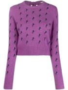 Chloé Horse Pattern Jumper - Purple