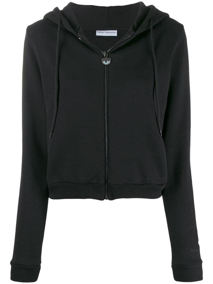 Chiara Ferragni Winking Eye Track Jacket - Black