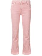 7 For All Mankind Crop Slim Illusion Skinny Jeans - Pink & Purple