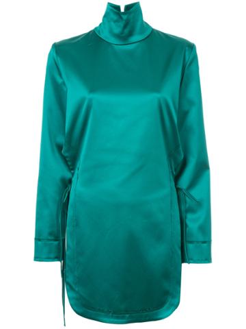 Tatuna Nikolaishvili Funnel Neck Blouse - Green
