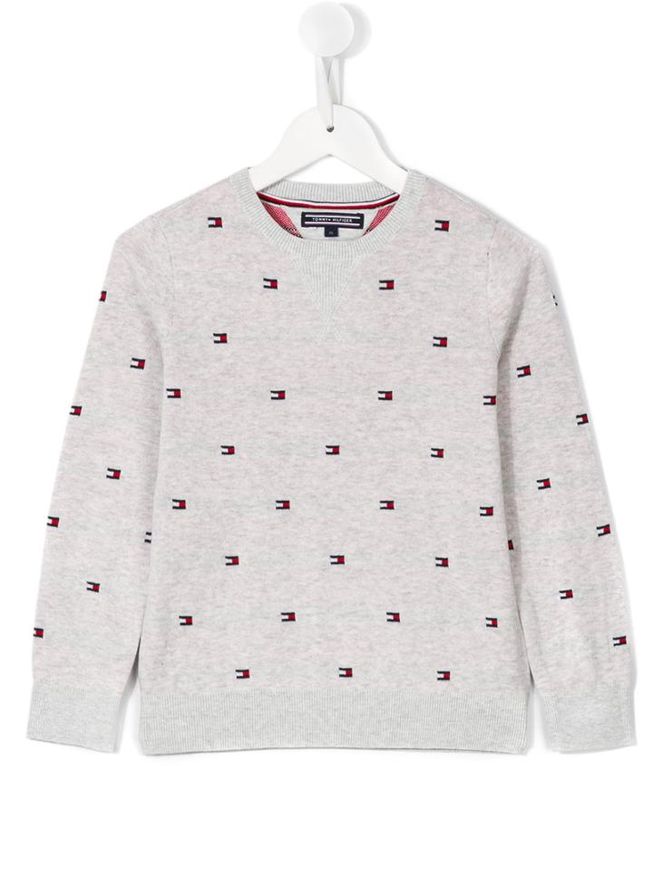 Tommy Hilfiger Junior Logo Jumper, Boy's, Size: 12 Yrs, Grey