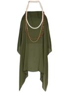 Jacquemus Beaded Halterneck Top - Green