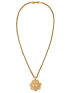 Chanel Pre-owned Cc Logo Pedant Necklace - Metallic