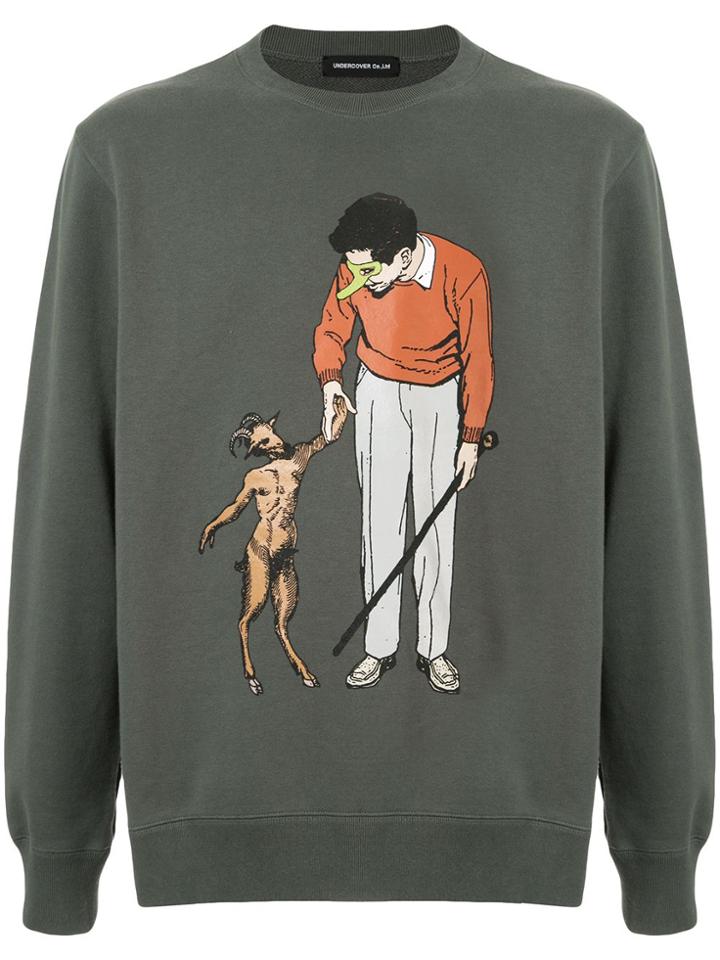Undercover Graphic Print Sweatshirt - Green