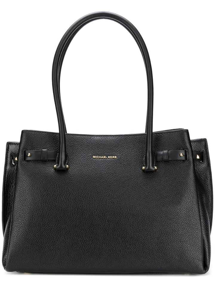 Michael Michael Kors Grained Open Top Tote - Black