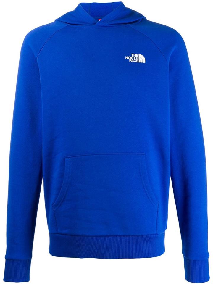 The North Face Logo Print Hoodie - Blue