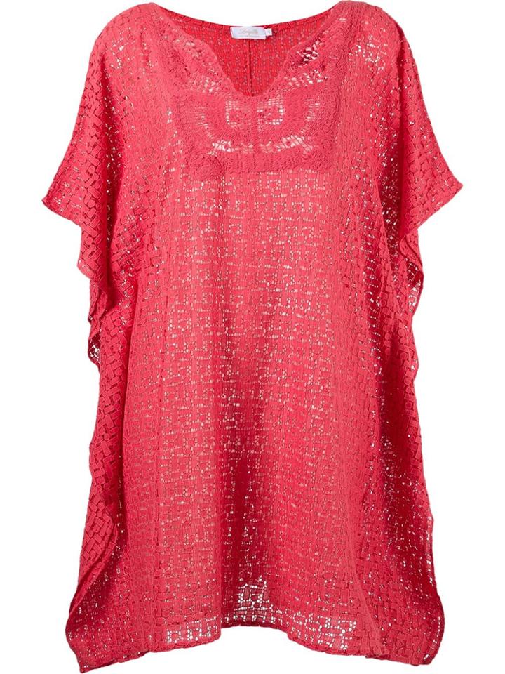 Brigitte Lace Beach Dress - Yellow & Orange