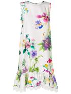 P.a.r.o.s.h. Shalky Floral Dress - White