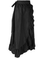 Isabel Marant Alda Midi Skirt, Women's, Size: 40, Black, Silk/cotton/polyamide
