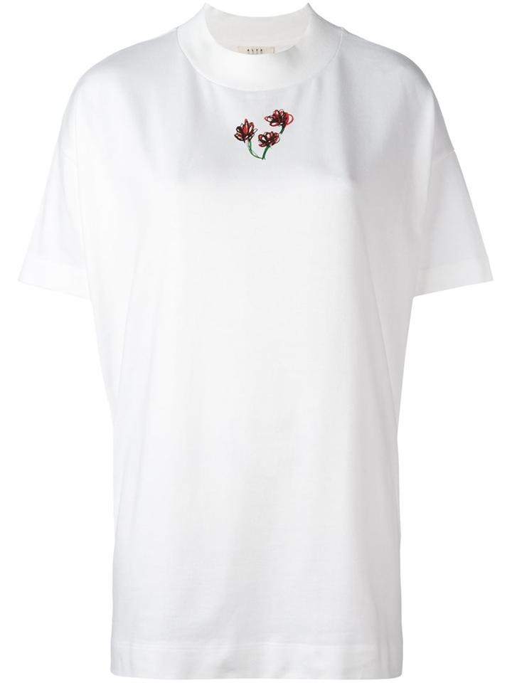 Alyx 'mock Neck' T-shirt, Women's, Size: Medium, White, Cotton