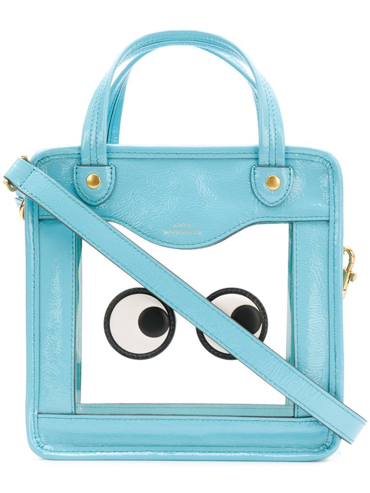 Anya Hindmarch Rainy Day Eyes Crossbody - Blue