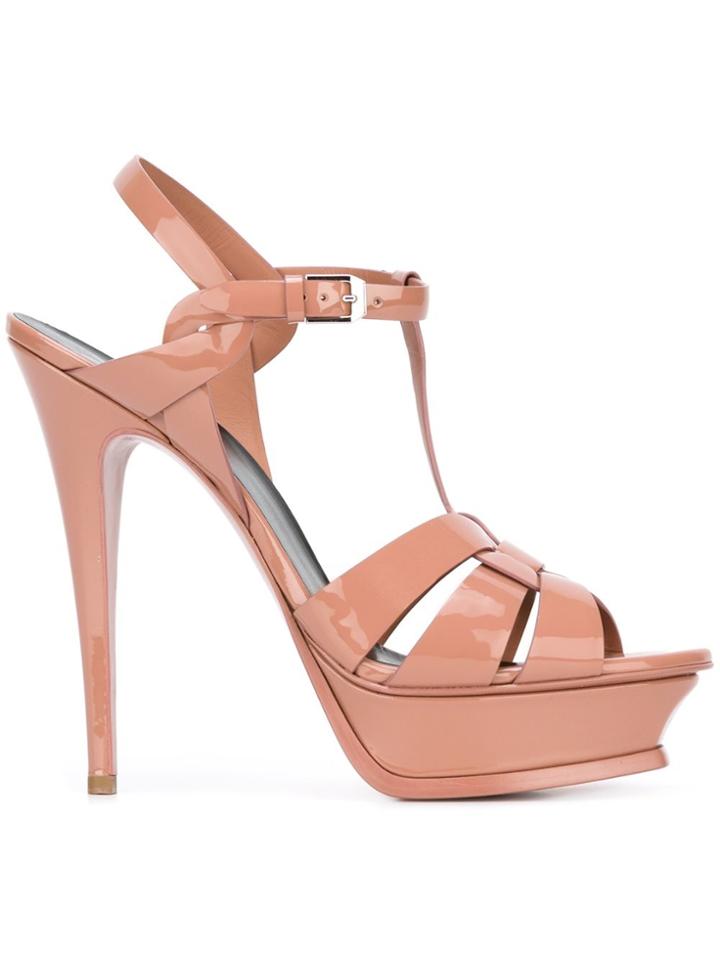 Saint Laurent 'tribute' Sandals - Pink & Purple