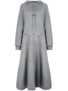 Cédric Charlier Hoodie Long Dress - Grey